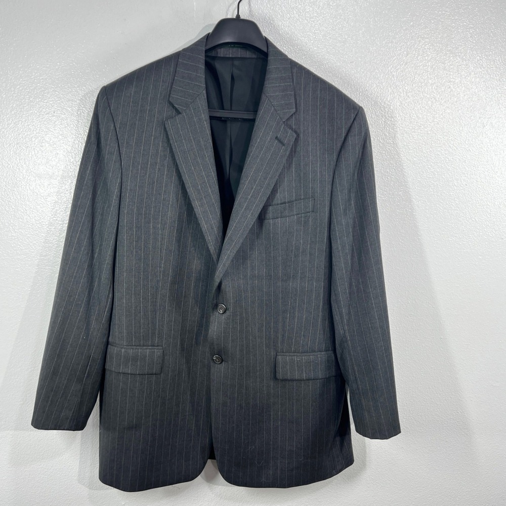 Vintage Lauren Ralph Lauren Men's 46L Pinstripe 100% Wool‎ Blazer Union Canada